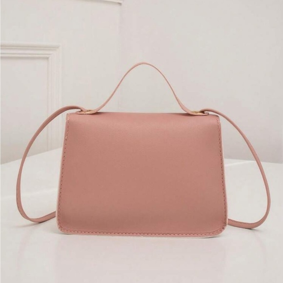 ⚠️Clearance Pink and White Color Block Crossbody Bag - Picture 3 of 5